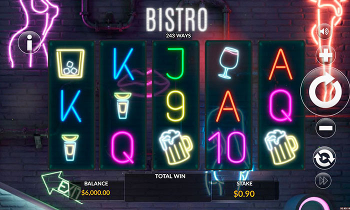 Bistro slot gameplay